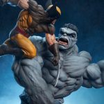 Sideshow Reveals New Marvel Comics Grey Hulk vs Wolverine Maquette