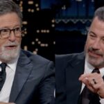 I Didn’t See Captain America’s Shield Coming When Stephen Colbert Officially Passed The Late Night Torch To Jimmy Kimmel